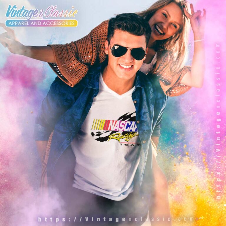 Checkered Flag Sports Nascar Racing V Neck TShirt Checkered Flag Sports Nascar Racing V Neck TShirt