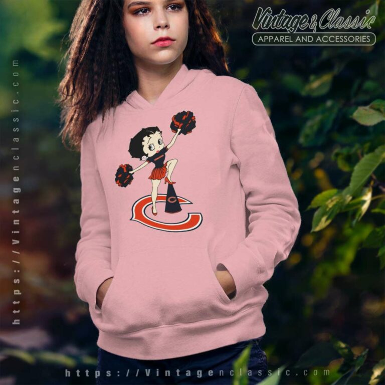 Cheer Betty Boop Chicago Bears Hoodie Cheer Betty Boop Chicago Bears Hoodie