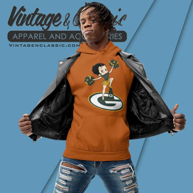 Cheer Betty Boop Green Bay Packers Hoodie Cheer Betty Boop Green Bay Packers Hoodie
