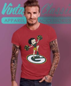 Cheer Betty Boop Green Bay Packers T Shirt