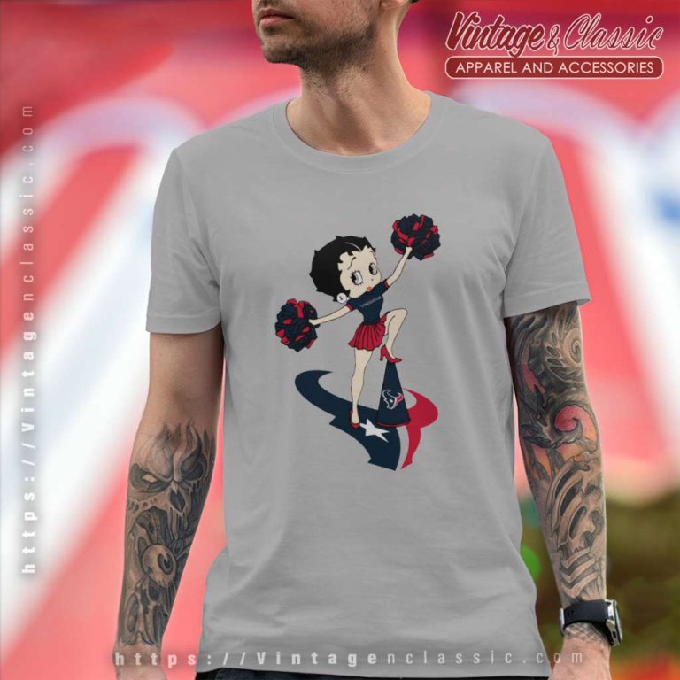 Cheer Betty Boop Houston Texans T Shirt Cheer Betty Boop Houston Texans T Shirt