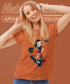 Cheer Betty Boop Houston Texans Women TShirt