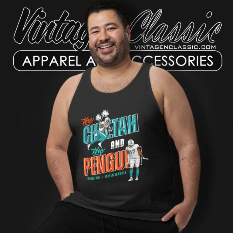 Cheetah And Penguin Shirt Miami Football Game Day Tank Top Racerback Cheetah And Penguin Shirt Miami Football Game Day Tank Top Racerback