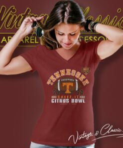Cheez It Citrus Bowl Tennessee Volunteers Football 2024 V Neck TShirt