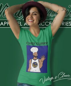 Chef Steph Curry Golden State Warriors V Neck TShirt