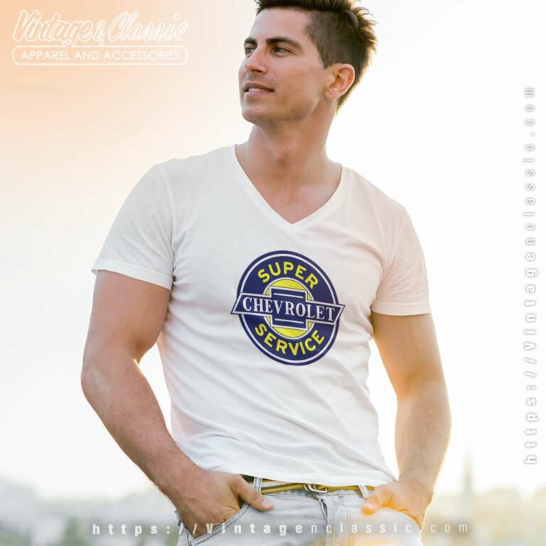 Chevrolet Chevy Super Service Nascar Racing V Neck TShirt Chevrolet Chevy Super Service Nascar Racing V Neck TShirt