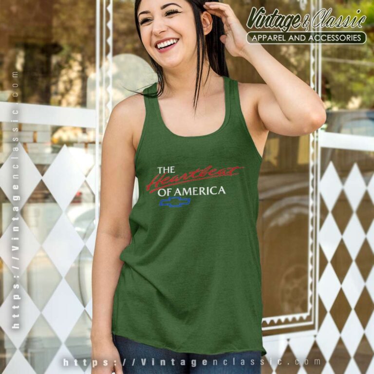 Chevrolet Chevy The Heartbeat Of America Nascar Tank Top Racerback Chevrolet Chevy The Heartbeat Of America Nascar Tank Top Racerback