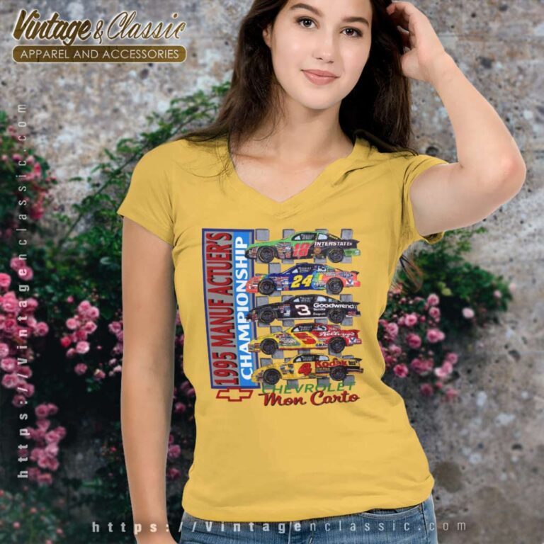 Chevrolet Manufacturers Championship Vintage V Neck TShirt Chevrolet Manufacturers Championship Vintage V Neck TShirt