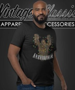 Chewbacca Roar Star Wars Christmas Lights Chewie T Shirt