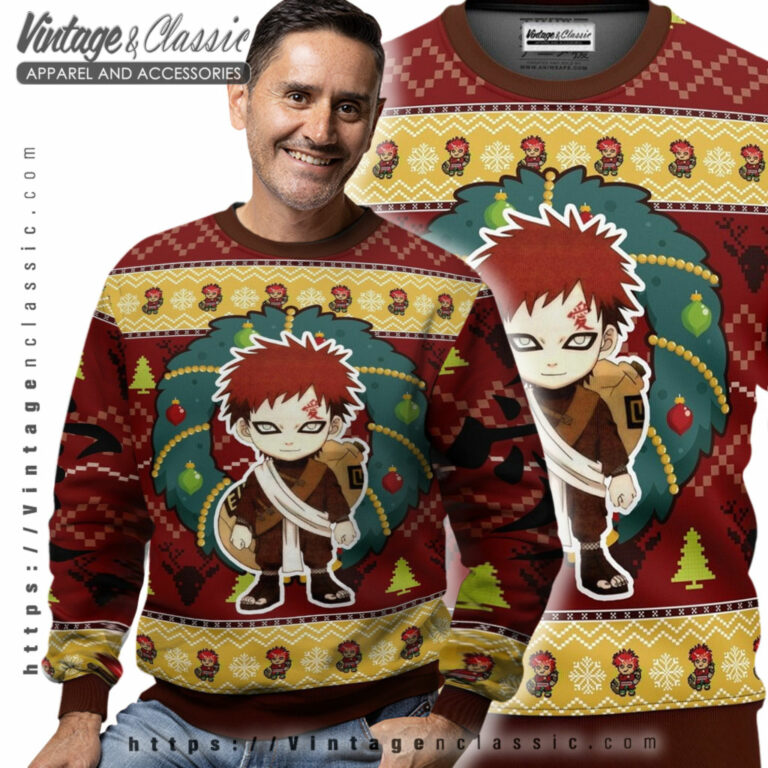 Chibi Gaara Naruto Ugly Sweater Men Ugly Sweater Chibi Gaara Naruto Ugly Sweater Men Ugly Sweater