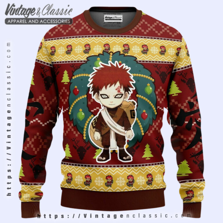Chibi Gaara Naruto Ugly Sweater Ugly Christmas Sweater Chibi Gaara Naruto Ugly Sweater Ugly Christmas Sweater