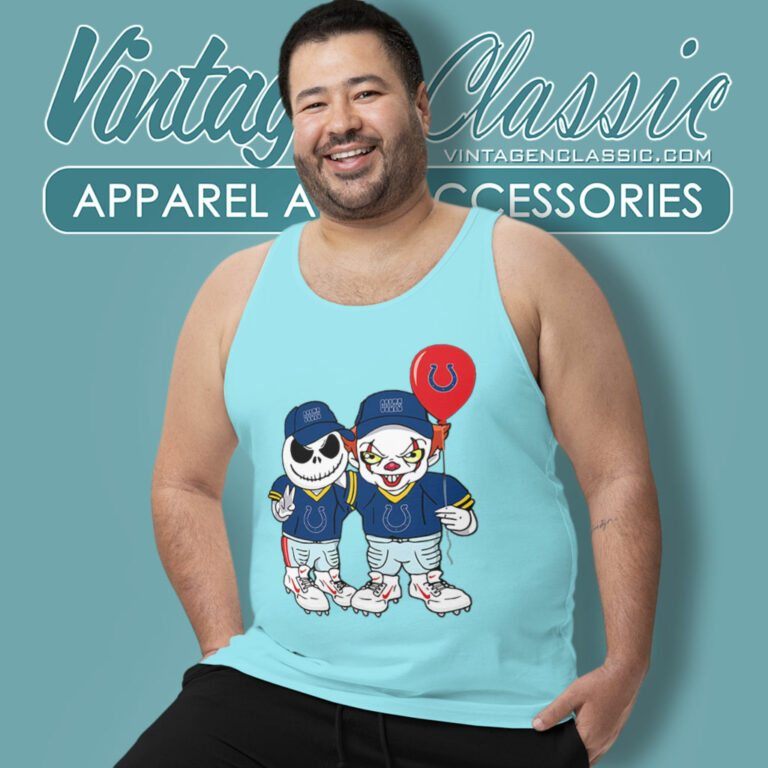 Chibi Jack Skellington Pennywise Indianapolis Colts Tank Top Racerback Chibi Jack Skellington Pennywise Indianapolis Colts Tank Top Racerback