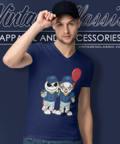 Chibi Jack Skellington Pennywise Indianapolis Colts Shirt 6 Chibi Jack Skellington Pennywise Indianapolis Colts V Neck TShirt