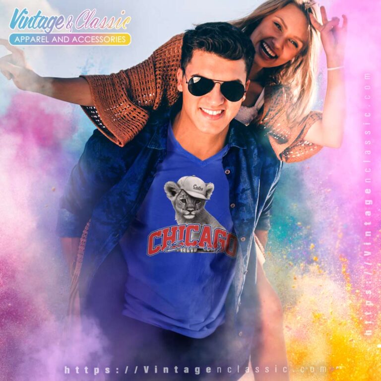 Chicago Baseball Mascot V Neck TShirt Chicago Baseball Mascot V Neck TShirt