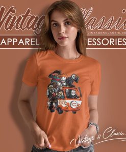 Chicago Bear Horror Movies Characters Halloween Women T Shirt