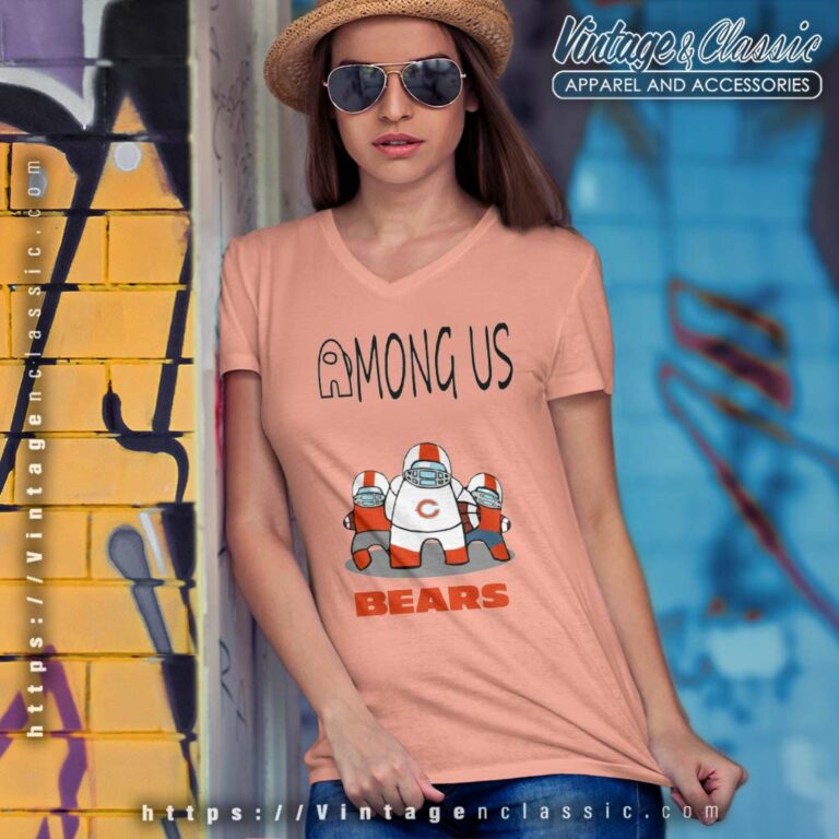Chicago Bears Among Us V Neck TShirt Chicago Bears Among Us V Neck TShirt