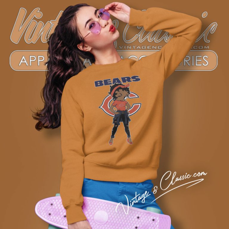 Chicago Bears Betty Boop Sweatshirt Chicago Bears Betty Boop Sweatshirt