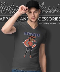Chicago Bears Betty Boop V Neck TShirt