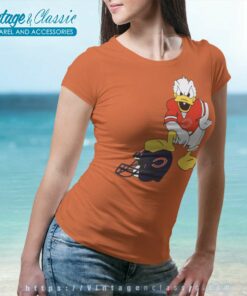 Chicago Bears Donald Duck Women TShirt