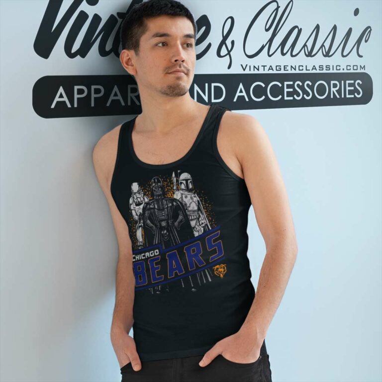 Chicago Bears Empire Star Wars Tank Top Racerback Chicago Bears Empire Star Wars Tank Top Racerback