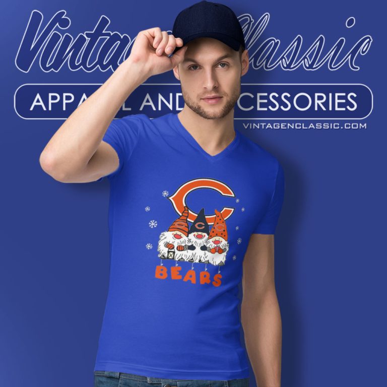 Chicago Bears Gnomes Christmas V Neck TShirt Chicago Bears Gnomes Christmas V Neck TShirt