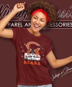 Chicago Bears Gnomes Christmas Women T Shirt