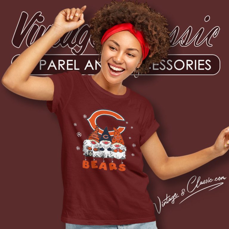 Chicago Bears Gnomes Christmas Women T Shirt Chicago Bears Gnomes Christmas Women T Shirt