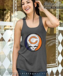 Chicago Bears Grateful Dead Steal Your Face Tank Top Racerback