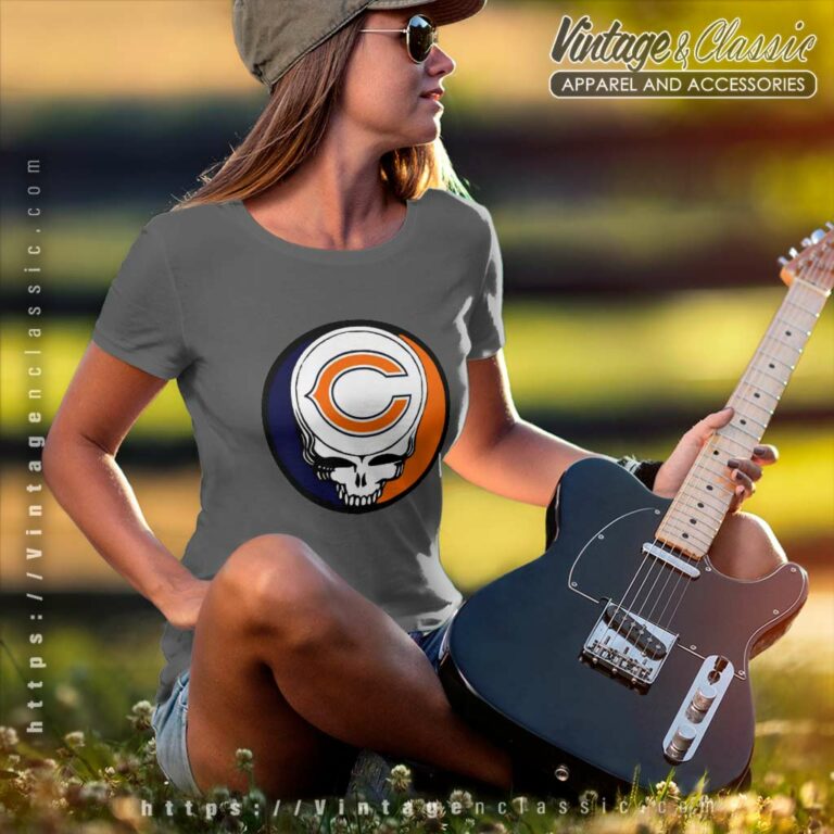 Chicago Bears Grateful Dead Steal Your Face Women TShirt Chicago Bears Grateful Dead Steal Your Face Women TShirt
