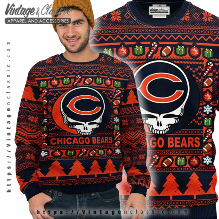 Chicago Bears Grateful Dead Ugly Sweater Ugly Sweater Chicago Bears Grateful Dead Ugly Sweater Ugly Sweater