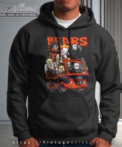 Chicago Bears Horror Movies Characters Halloween Shirt Hoodie