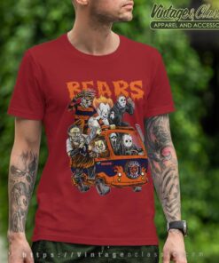 Chicago Bears Horror Movies Characters Halloween Shirt T shirt