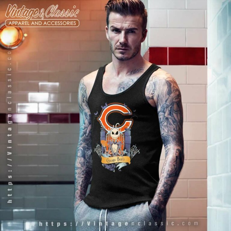 Chicago Bears Jack Skellington This Is The Nightmare Halloween Tank Top Racerback Chicago Bears Jack Skellington This Is The Nightmare Halloween Tank Top Racerback