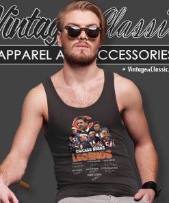Chicago Bears Legends Dick Butkus Walter Payton Signatures Tank Top Racerback