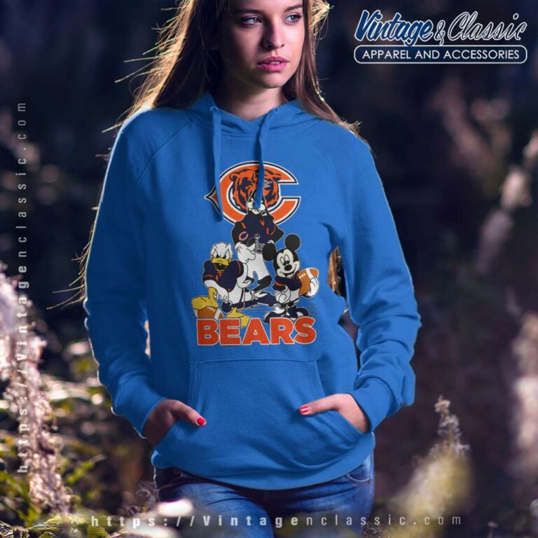 Chicago Bears Mickey Mouse Donald Duck Goofy Hoodie Chicago Bears Mickey Mouse Donald Duck Goofy Hoodie