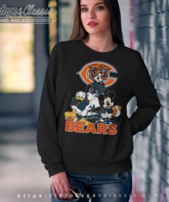 Chicago Bears Mickey Mouse Donald Duck Goofy Sweatshirt