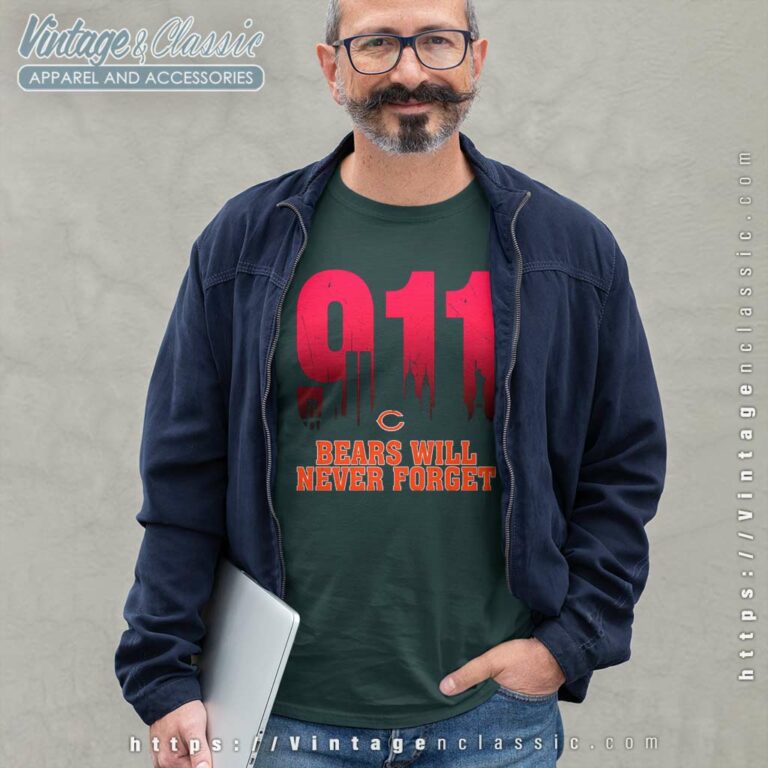 Chicago Bears Nfl 911 Will Never Forget Long Sleeve Tee Chicago Bears Nfl 911 Will Never Forget Long Sleeve Tee