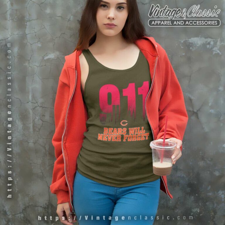Chicago Bears Nfl 911 Will Never Forget Tank Top Racerback Chicago Bears Nfl 911 Will Never Forget Tank Top Racerback