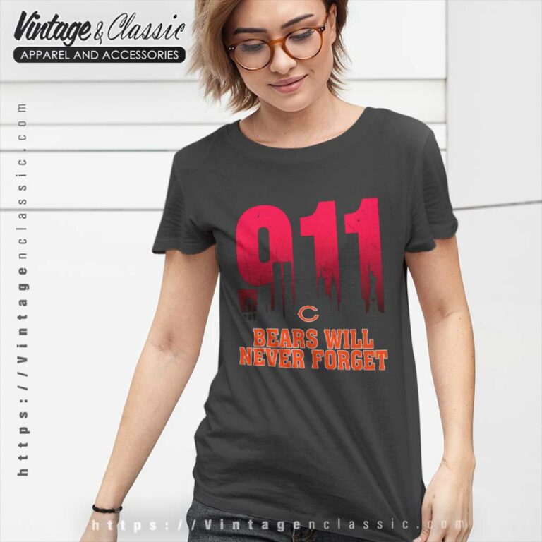Chicago Bears Nfl 911 Will Never Forget Women TShirt Chicago Bears Nfl 911 Will Never Forget Women TShirt