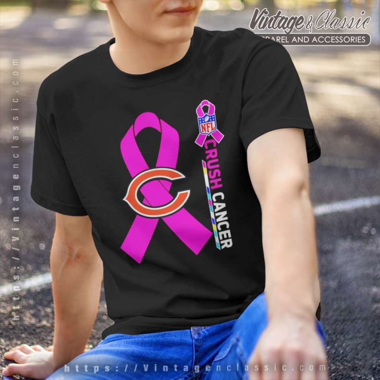 Chicago Bears Nfl Crush Cancer 2023 T Shirt Chicago Bears Nfl Crush Cancer 2023 T Shirt