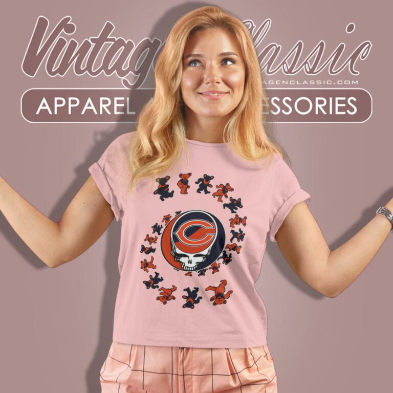 Chicago Bears Nfl Grateful Dancing Bears Women T Shirt Chicago Bears Nfl Grateful Dancing Bears Women T Shirt