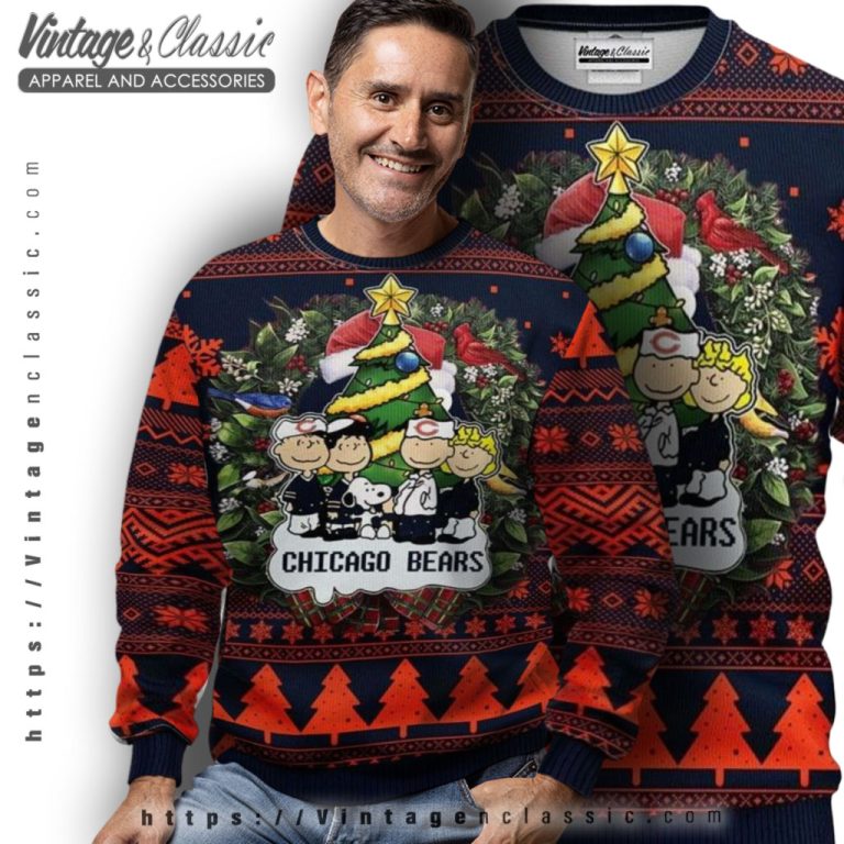 Chicago Bears Peanuts Snoopy Ugly Christmas Sweater Men Ugly Sweater Chicago Bears Peanuts Snoopy Ugly Christmas Sweater Men Ugly Sweater