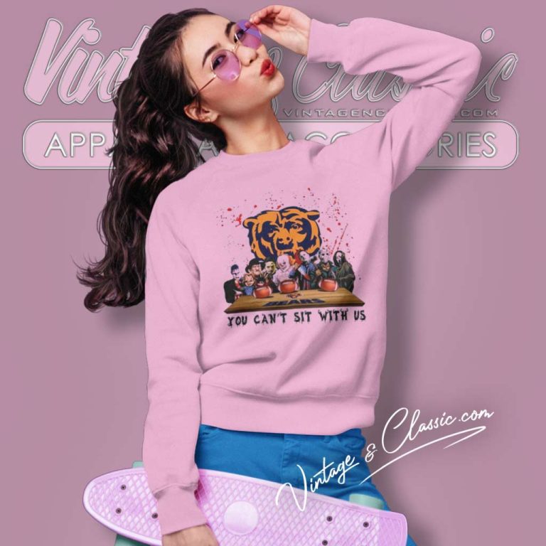 Chicago Bears Shirt Horror Movie Characters Team You Cant Sit With Us Halloween Sweatshirt Chicago Bears Shirt Horror Movie Characters Team You Cant Sit With Us Halloween Sweatshirt