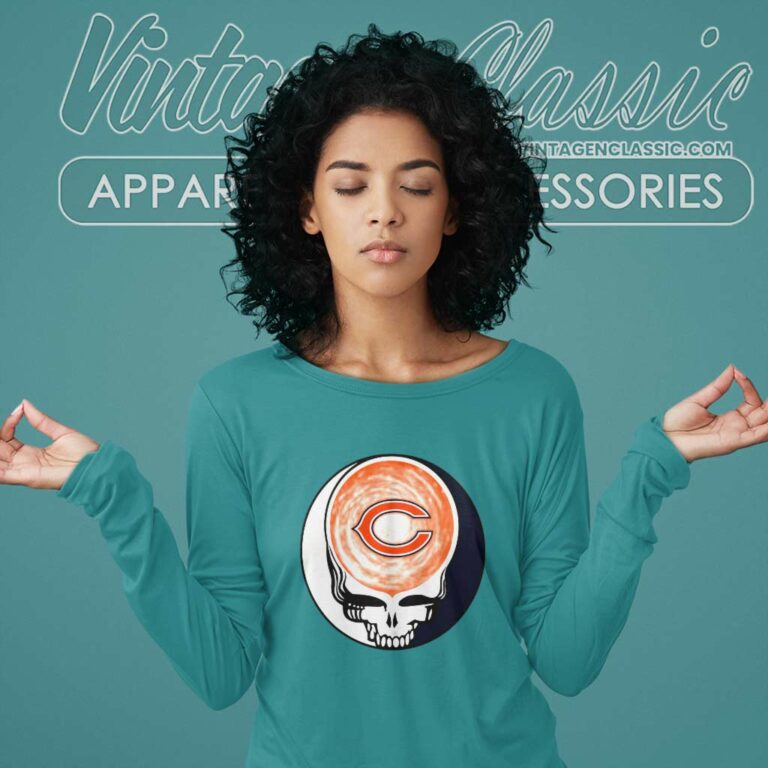 Chicago Bears Shirt Nfl Grateful Dead Logo Long Sleeve Tee Chicago Bears Shirt Nfl Grateful Dead Logo Long Sleeve Tee