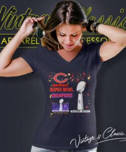 Chicago Bears Shirt Super Bowl Champions Lviii Las Vegas 2024 V Neck TShirt