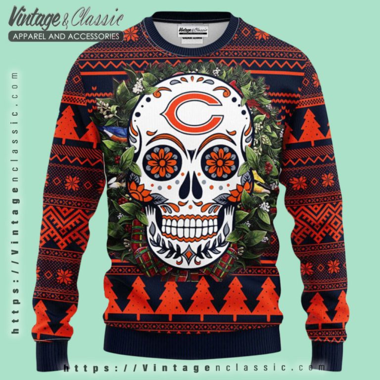 Chicago Bears Skull Ugly Christmas Sweater Ugly Christmas Sweater Chicago Bears Skull Ugly Christmas Sweater Ugly Christmas Sweater