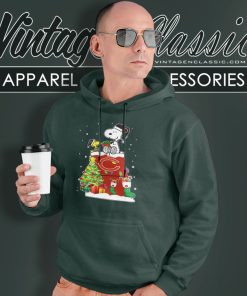 Chicago Bears Snoopy Woodstock Christmas Hoodie