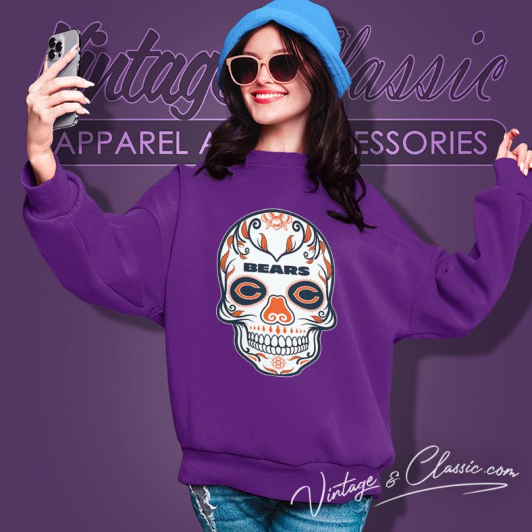 Chicago Bears Sugar Skull Sweatshirt Chicago Bears Sugar Skull Sweatshirt