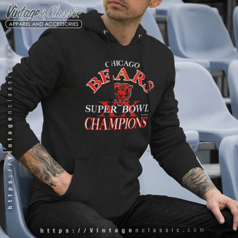 Chicago Bears Super Bowl Xx Champions Hoodie Chicago Bears Super Bowl Xx Champions Hoodie