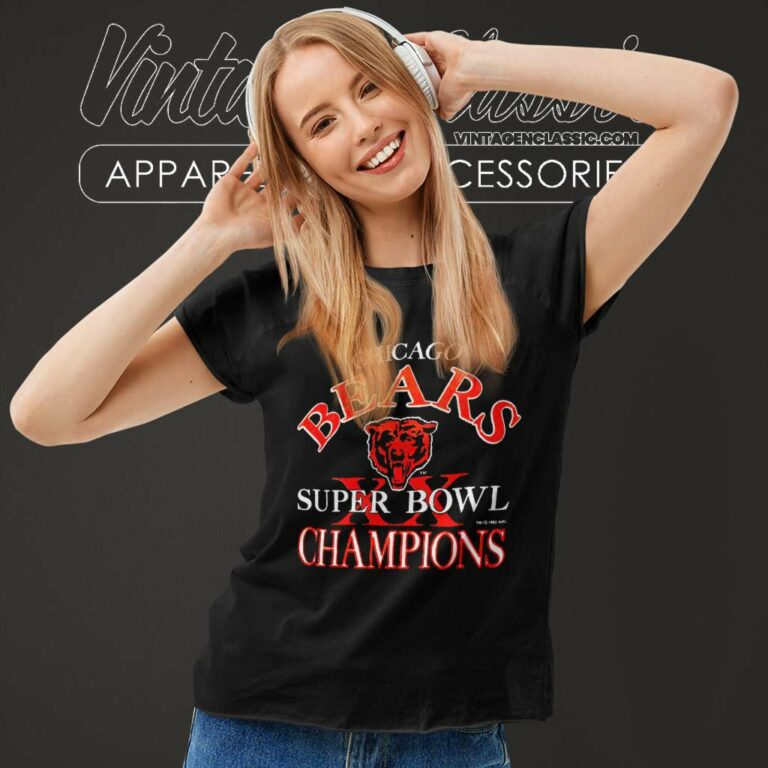 Chicago Bears Super Bowl Xx Champions Women TShirt Chicago Bears Super Bowl Xx Champions Women TShirt